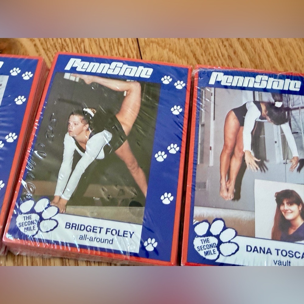 (3) Factory Sealed 1990s Penn State Nittany Lions Women’s Gymnastics Packs
